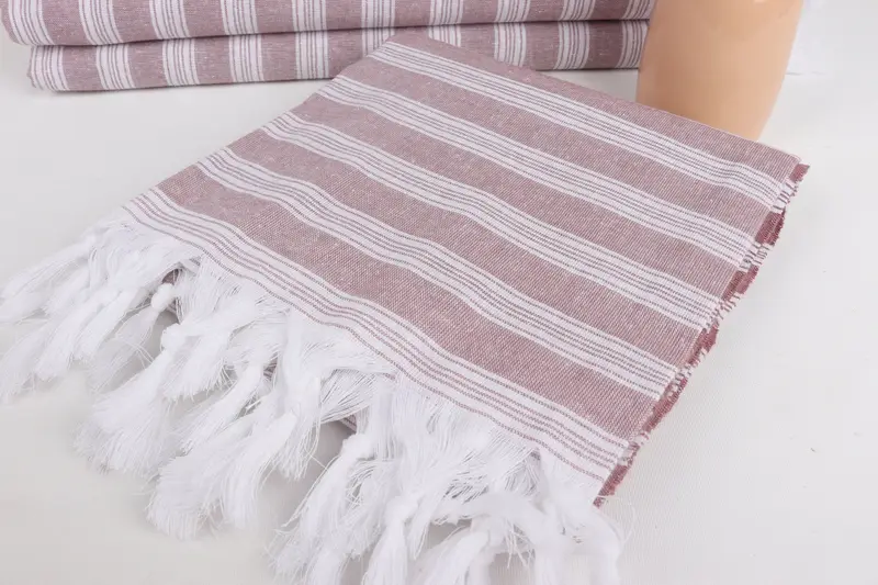 Large Beach Towel Personalized, Bachelor Towel, Wedding Favors, 70x40 Cotton Striped Towel, Bachelor Gifts, Customized Towels, Fouta towel - 5