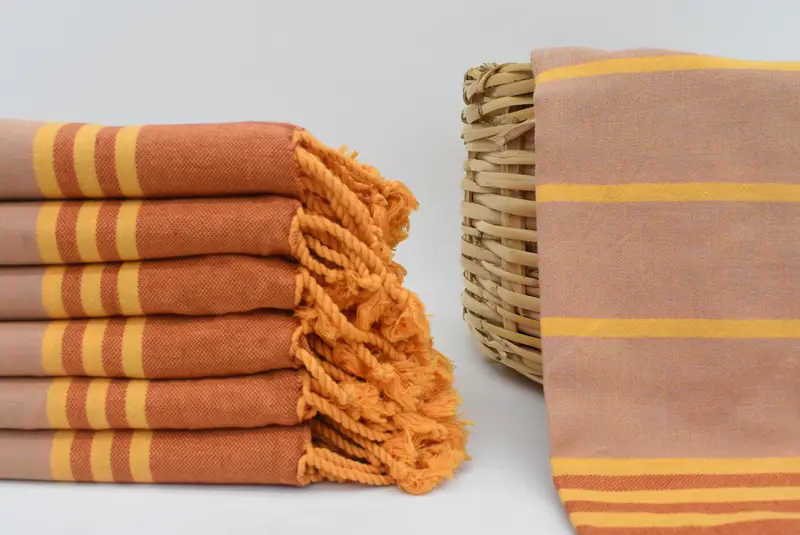 Beach Towel Bulk, Handmade Gift, Lightweight Turkish towel for beach, Personalized Gift For Her, Organic Turkish towel, 70x36 Cotton Striped Towel - 3