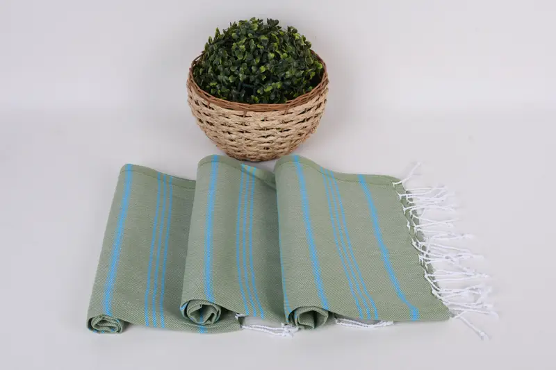 Kişiselleştirilmiş Hediyeler, Düğün Hediyesi, 40x24 Pamuklu Çizgili Havlu, Türk Çay Havlusu, Özelleştirilmiş Havlular, Monogram Türk Banyo Havlusu, Monogram Havlular - 7