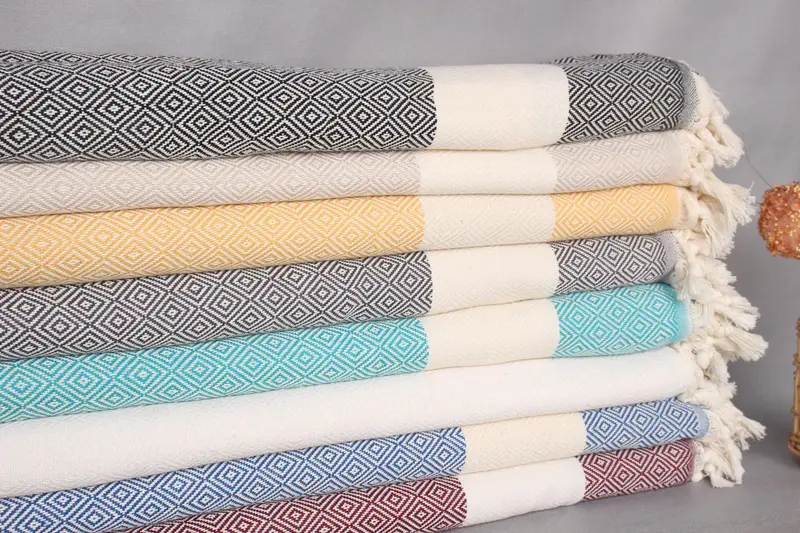 Throw Blanket Couch, 96x80 Cotton Diamond Towel, Beach Theme Bachelorette Party, Bachelorette Gifts, Bridal Shower Gift, Engagement Gift - 2