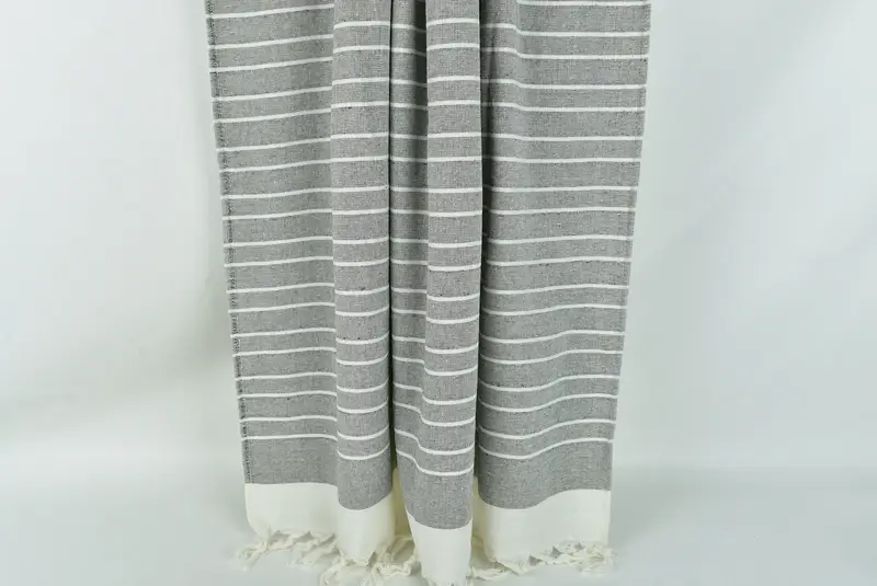 Spa Gift, 68x40 Cotton Striped Terry Towel, Custom Gift, Beach Towel Gift, Gym Towel, Soft organic Turkish peshtemal for luxury spa use, Bath towel - 8