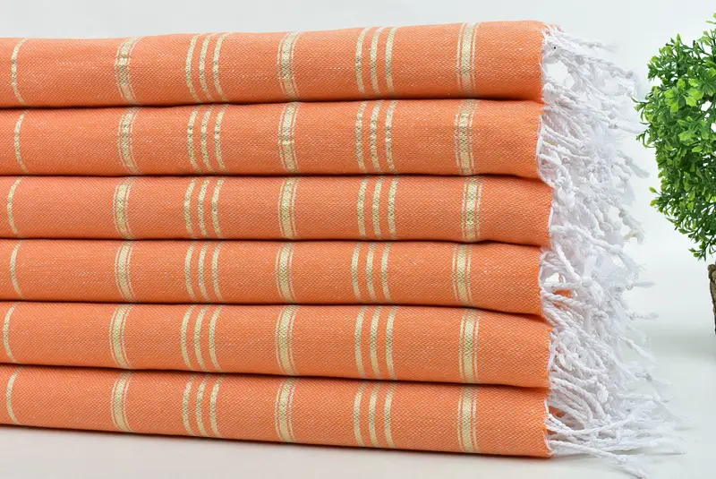 Turkish Tea Towel, Personalized Gifts, Bathroom Towels, 40x24 Cotton Striped Towel, Best Friend Gift, Beach Theme Wedding Gift, Christmas Hand Towel - 3