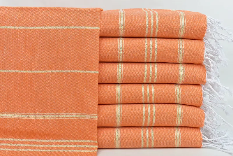 Turkish Tea Towel, Personalized Gifts, Bathroom Towels, 40x24 Cotton Striped Towel, Best Friend Gift, Beach Theme Wedding Gift, Christmas Hand Towel - 1