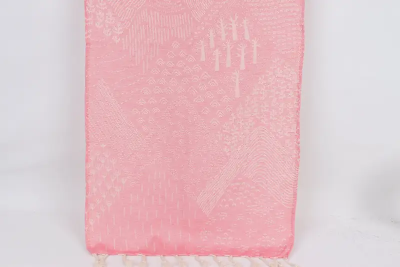 36x18 Cotton Mountain Design Towel, Home Decor Gifts, Personalized Gifts, Best Friend Gift Ideas, Monogram Hand Towel, Turkish Towel Hand Towel - 1