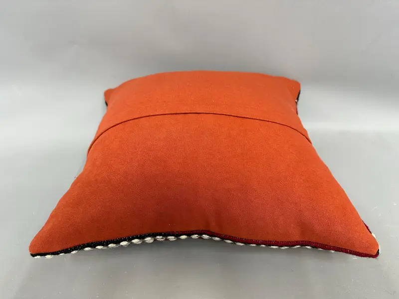 Boho Pillow Sham Cover, Vintage Kilim Pillow, Pillow Sham, Vintage Throw Cushion, Handmade Kilim Cushion, 18x18 Green Pillow Cover - 7