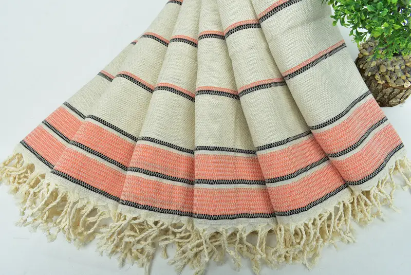 Christmas Gift, Small Bath Towels, 40x20 Linen Striped Towel, Monogram Turkish Bath Towel, Custom Hand Towel, Bachelor Towel, Kitchen Towel - 4