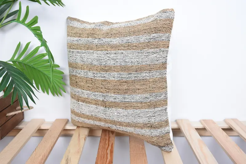 Anatolian Pillow Case, Vintage Kilim Pillow, Pillow for Couch, Pillow Case, 16x16 White Cushion, Pastel Cushion, Gift Pillow - 5