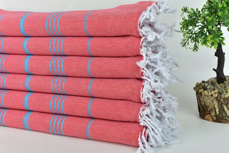 Thin and lightweight Turkish peshtemal, Grandma Gift, Monogram Beach Towel, Turkish bath towel, Personalized Gifts, 70x40 Cotton Striped Towel - 3
