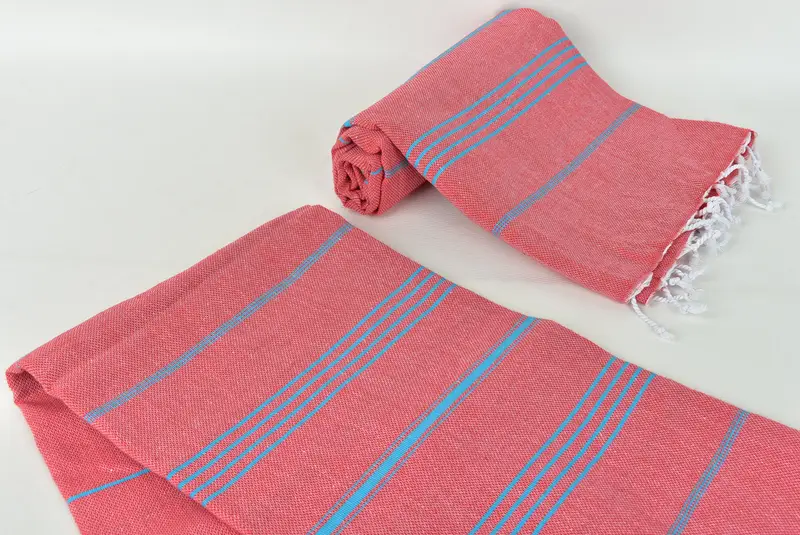 Thin and lightweight Turkish peshtemal, Grandma Gift, Monogram Beach Towel, Turkish bath towel, Personalized Gifts, 70x40 Cotton Striped Towel - 7