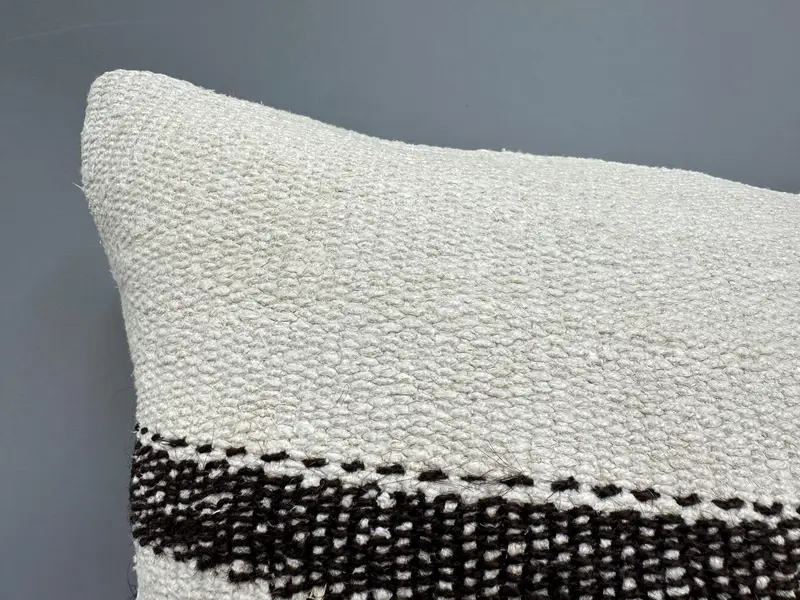 24x24 White Cushion, Antique Pillows, Vintage Kilim Throw Pillow, Square Throw Pillow Case, Handmade Kilim Cushion, Pillow Sham, Bright Cushion Case - 5