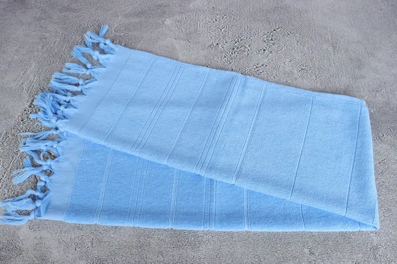 Monogram Hand Towel, 40x18 Cotton Striped Terry Towel, Turkish Towel Hand Towel, Bathroom Towels, House Warming Gift, Beach Theme Wedding Gift - 6