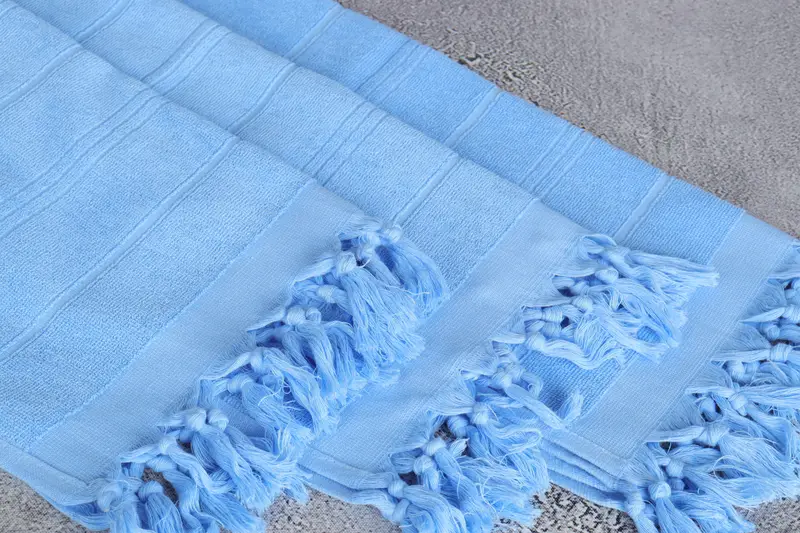Monogram Hand Towel, 40x18 Cotton Striped Terry Towel, Turkish Towel Hand Towel, Bathroom Towels, House Warming Gift, Beach Theme Wedding Gift - 5
