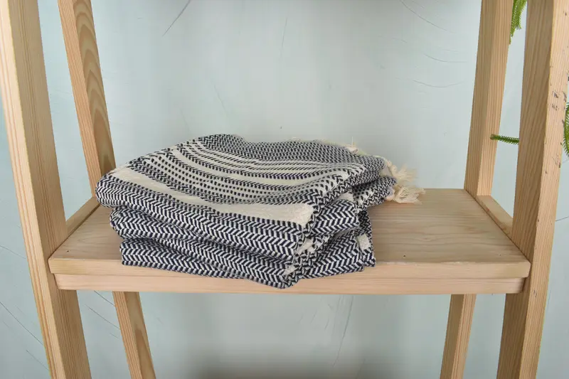 Small Bath Towels, Summer Towel, Gift For Bride, Personalized Gift, Turkish Tea Towel, 40x18 Cotton Striped Towel, Wedding Gift Kitchen Towel - 7