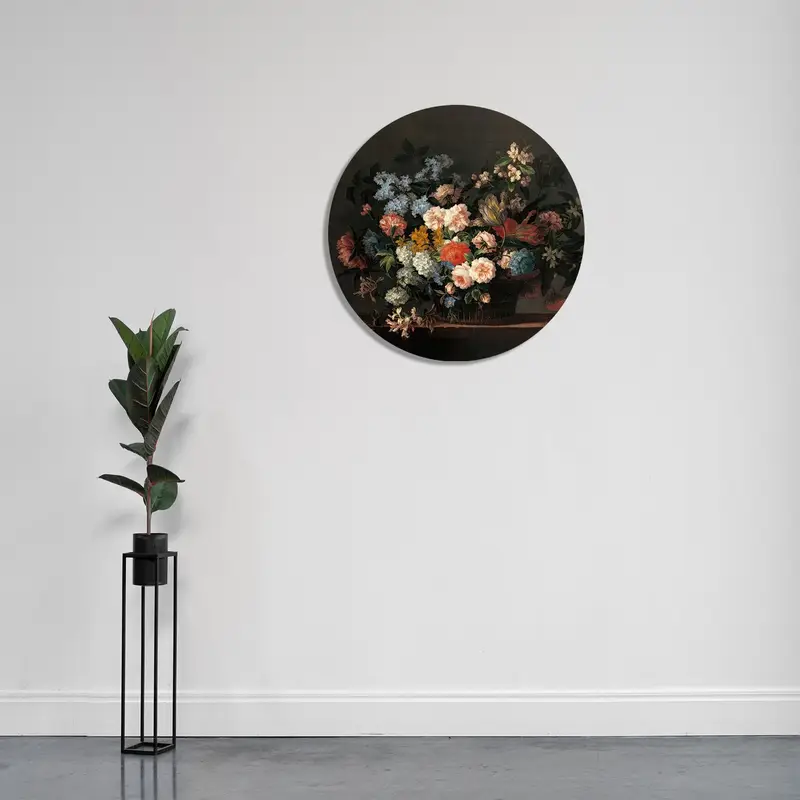 Elegant Modern Floral Printed Glass - Luxury Home Decor