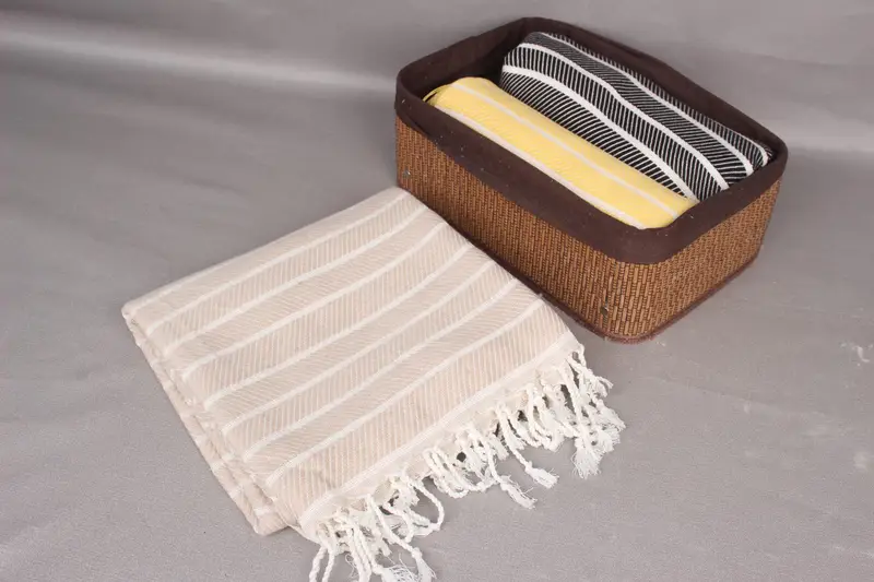 Bridal Shower Gifts, Spa Gift Towel, Bridesmaid Gift, Quick-dry towel, Sand-resistant towel, 70x40 Bamboo Striped Towel, Gym Towel, Beach Towel Bulk - 7