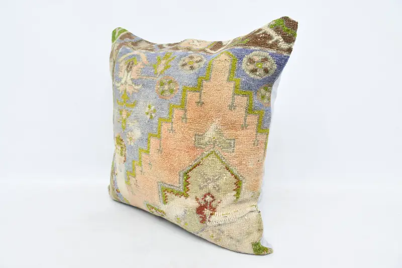 Wholesale Cushion, 28x28 Green Pillow Case, Ethnical Kilim Rug Pillow, Art Deco Cushion Case, Antique Pillows, Pillow, Kilim Pillow Cover - 4