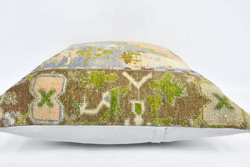 Wholesale Cushion, 28x28 Green Pillow Case, Ethnical Kilim Rug Pillow, Art Deco Cushion Case, Antique Pillows, Pillow, Kilim Pillow Cover - 6