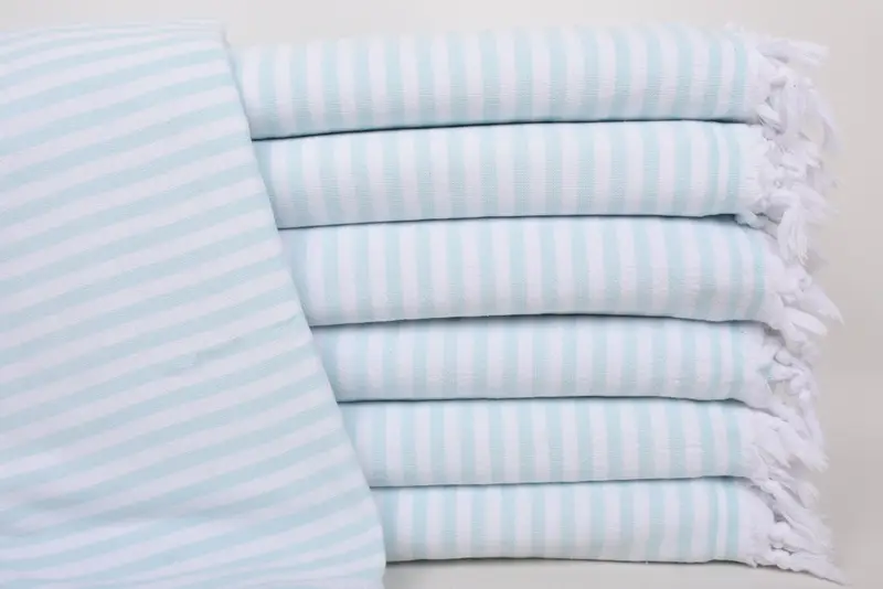 Customized Turkish Towel, Personalized Gifts, Wedding Gift For Bride, 70x36 Linen Terry Striped Towel, Monogram Beach Towel, Sand-free towel - 1