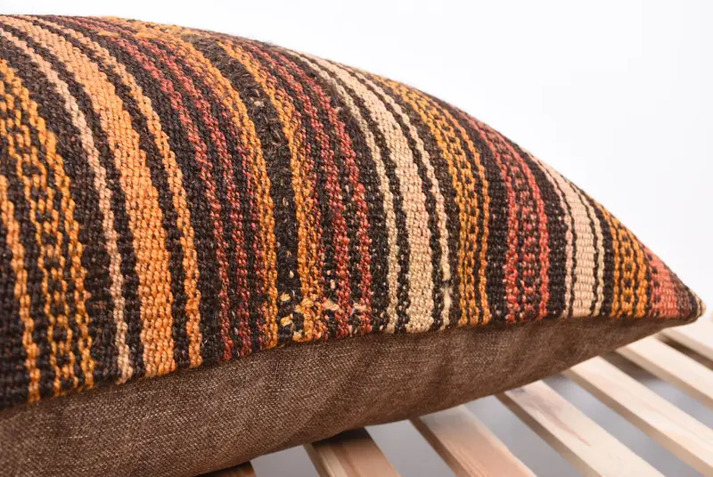 Natural Pillow Cover, Vintage Kilim Pillow, Accent Cushion Cover, Kilim Pillow, Nomadic Pillow Case, Boho Pillow, 20x28 Red Pillow Sham, Cushion - 7
