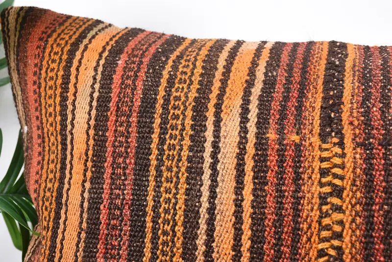 Natural Pillow Cover, Vintage Kilim Pillow, Accent Cushion Cover, Kilim Pillow, Nomadic Pillow Case, Boho Pillow, 20x28 Red Pillow Sham, Cushion - 2