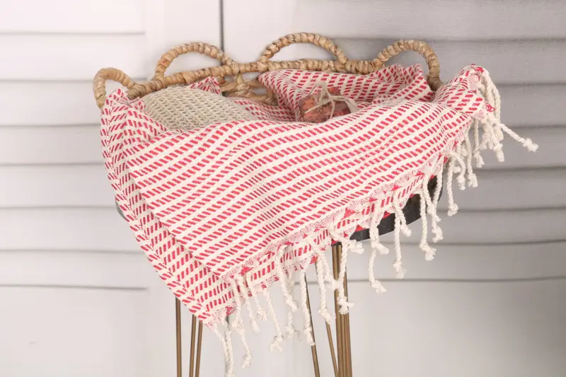 40x20 Cotton Polka Dot Towel, Customized Turkish Towel, Housewarming Gift, Merry Christmas Gifts, Wedding Gift, Personalized Gift, Bridesmaid Gifts - 2