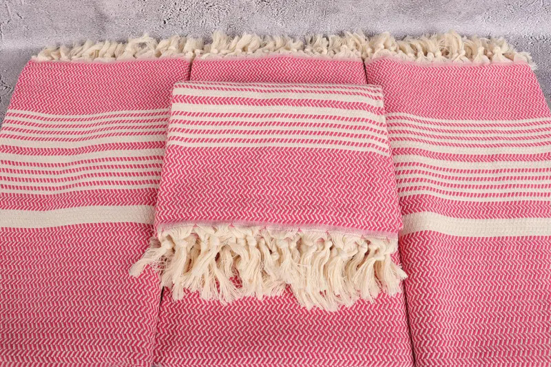 Holiday Towel, Yoga Towel, Gift Towel, 70x40 Cotton Striped Towel, Gifts For Him, Custom Gift, Custom Wedding Gift, Handwoven Turkish bath towel - 4