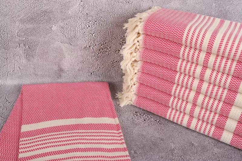 Holiday Towel, Yoga Towel, Gift Towel, 70x40 Cotton Striped Towel, Gifts For Him, Custom Gift, Custom Wedding Gift, Handwoven Turkish bath towel - 2