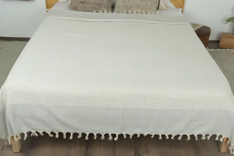 Beach Theme Wedding Gift, Thanksgiving Tablecloth, 80x70 Cotton Diamond Towel, Custom Wedding Gifts, Throw Blanket, Gift For Him, Housewarming Gift - 8