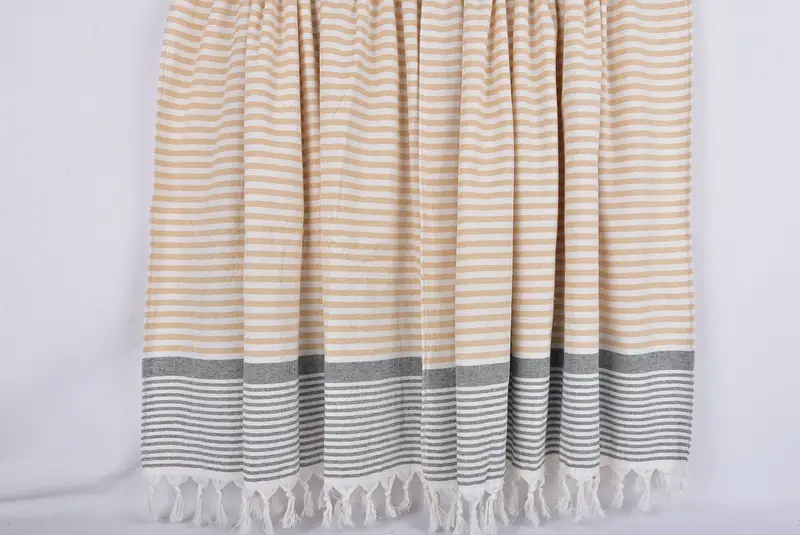 Custom Wedding Gift, Oversized Beach Towel, Unique Gift, Bachelor Gifts, Bachelorette Party Favors, 68x40 Cotton Striped Terry Towel, Organic Towel - 8