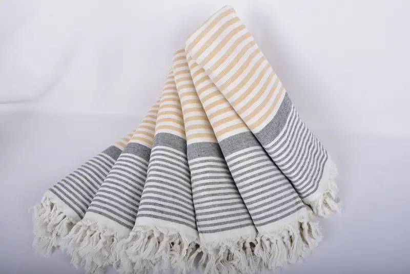 Custom Wedding Gift, Oversized Beach Towel, Unique Gift, Bachelor Gifts, Bachelorette Party Favors, 68x40 Cotton Striped Terry Towel, Organic Towel - 4