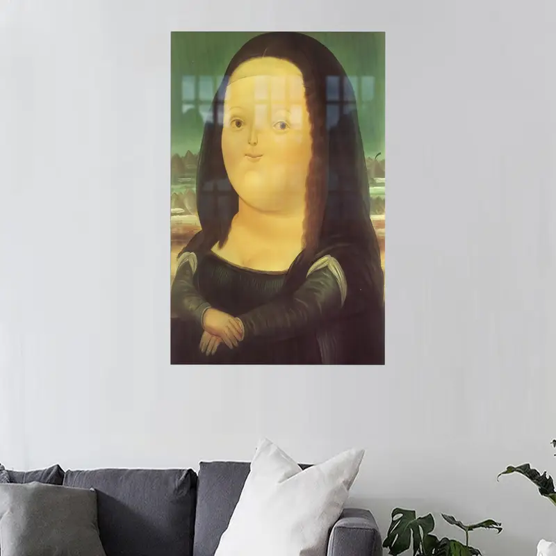 Modern Soyut Cam: Fernando Botero Baskılı Zarafetten Esinlendi