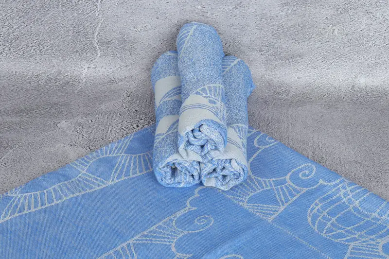 Custom Hand Towel, Beach Theme Wedding Gift, Bridesmaid Gifts, Personalized Hand Towel, Wedding For Favor, 36x18 Cotton Striped Design Towel - 8