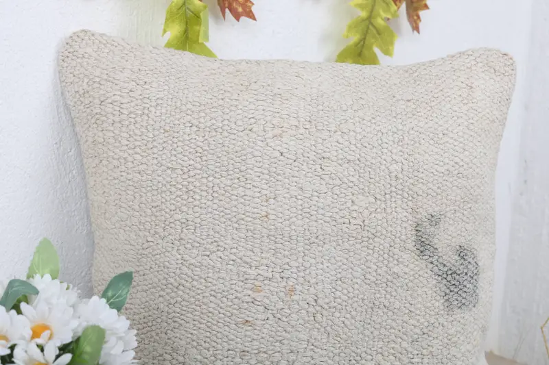 Home Decor Pillow, Indoor Cushion, Cushion, 14x14 White Pillow Cover, Pillow for Couch, Office Chair Pillow, Interior Designer Pillow - 5