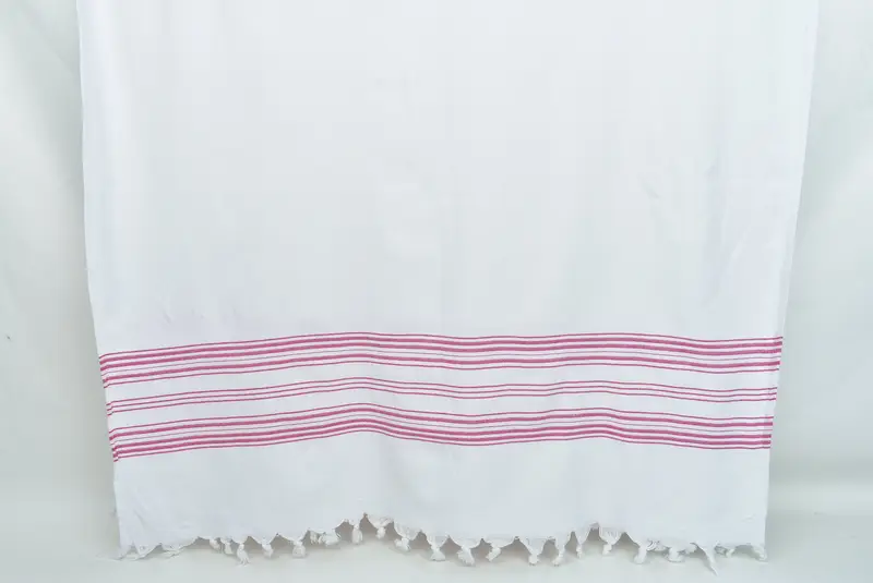 Housewarming Gift, Turkish hand towel, Beach Theme Bachelorette Party Gifts, 70x40 Cotton Striped Terry Towel, Fouta towel, Maid Of Honor Gift - 8
