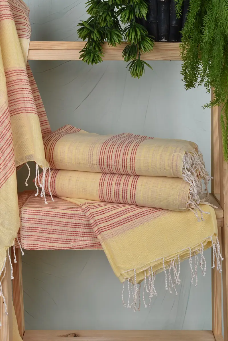 70x40 Cotton Striped Towel, Gym Towel, Lightweight towel, Quick-Dry Beach Towel, Lightweight Turkish towel, Girl Trip Party Favor, Bridesmaid Favors - 6