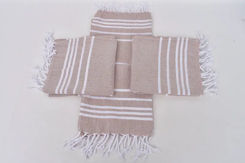 Xmas Gifts, Personalized Gifts, Monogram Turkish Bath Towel, Handmade Gift, 38x18 Cotton Striped Towel, Small Bath Towels, Bathroom Towels - 6