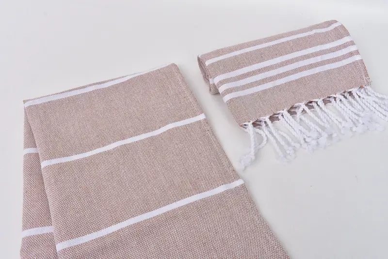 Xmas Gifts, Personalized Gifts, Monogram Turkish Bath Towel, Handmade Gift, 38x18 Cotton Striped Towel, Small Bath Towels, Bathroom Towels - 7