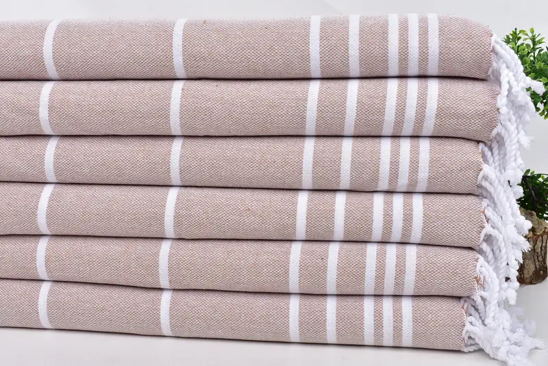 Xmas Gifts, Personalized Gifts, Monogram Turkish Bath Towel, Handmade Gift, 38x18 Cotton Striped Towel, Small Bath Towels, Bathroom Towels - 3