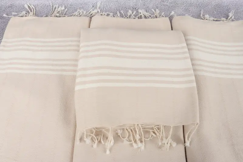 Best Friend Gift, Bachelor Party Favors, 64x36 Cotton Striped Towel, Wedding Anniversary Gift, Bridal Shower Favors, Monogrammed Beach Towel - 4