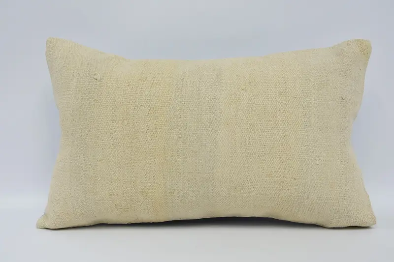 Pillow for Couch, 12x20 Beige Cushion Case, Cushion, Tapestry Pillow Cover, Ethnic Throw Pillow Cover, Handmade Kilim Cushion, Vintage Pillow - 1