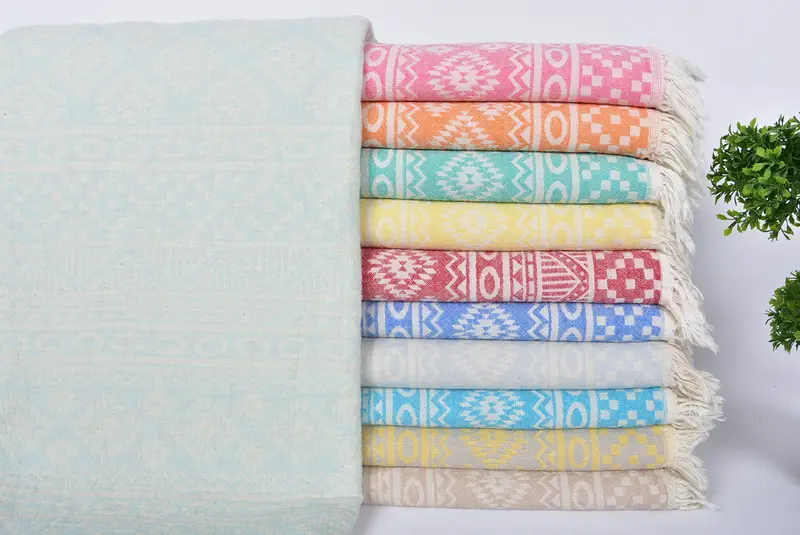 68x36 Cotton Geometric Towel, Maid Of Honor Gift, Personalized Beach Towel, Kids Beach Towel, Bachelor Bachelorette Party Favors, Best Friend Gift - 1