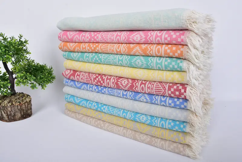 68x36 Cotton Geometric Towel, Maid Of Honor Gift, Personalized Beach Towel, Kids Beach Towel, Bachelor Bachelorette Party Favors, Best Friend Gift - 3