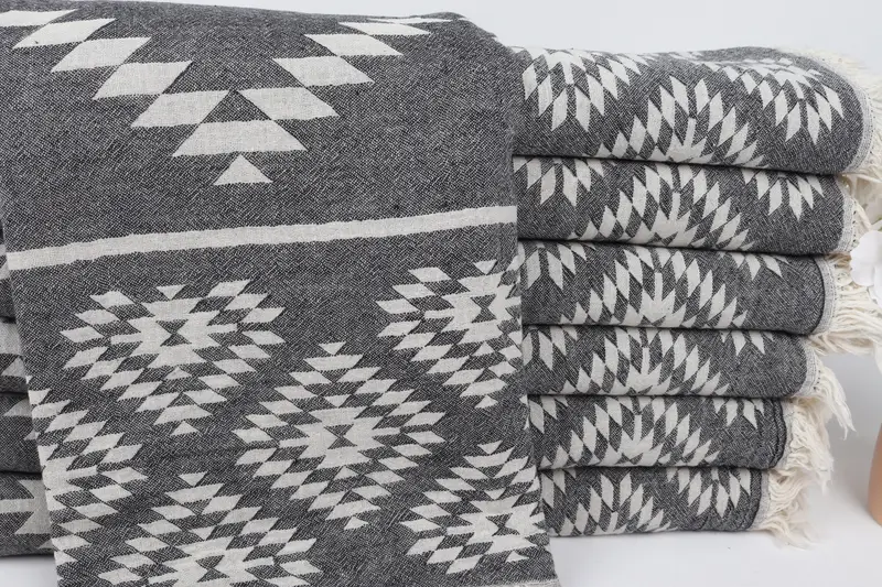 70x36 Cotton Kilim Towel, Pool Towels, Bridal Gifts, Embroidered Beach Towel, Lightweight towel, Luxury towel, Scarf Towel, Turkish towel - 2