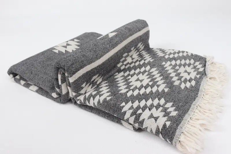 70x36 Cotton Kilim Towel, Pool Towels, Bridal Gifts, Embroidered Beach Towel, Lightweight towel, Luxury towel, Scarf Towel, Turkish towel - 7