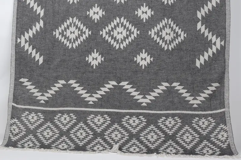 70x36 Cotton Kilim Towel, Pool Towels, Bridal Gifts, Embroidered Beach Towel, Lightweight towel, Luxury towel, Scarf Towel, Turkish towel - 1