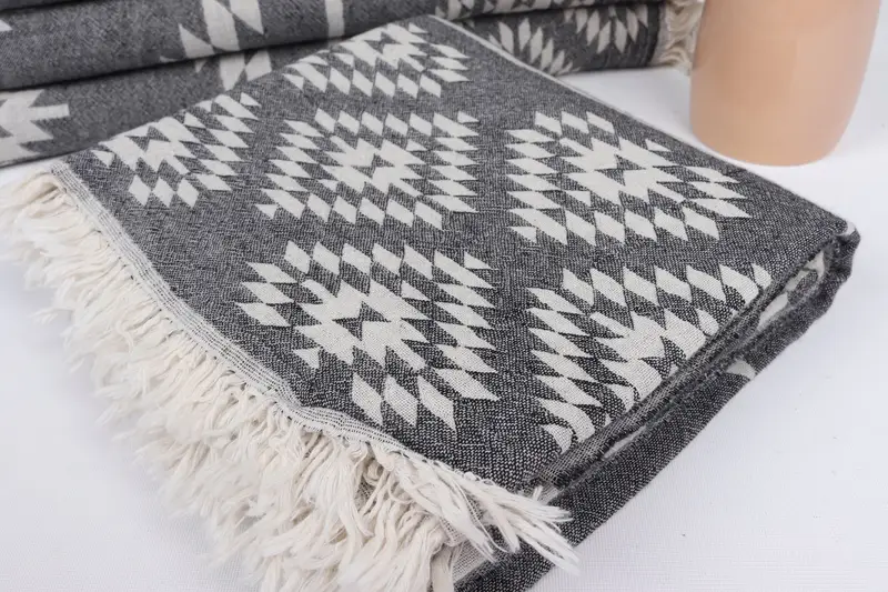 70x36 Cotton Kilim Towel, Pool Towels, Bridal Gifts, Embroidered Beach Towel, Lightweight towel, Luxury towel, Scarf Towel, Turkish towel - 6