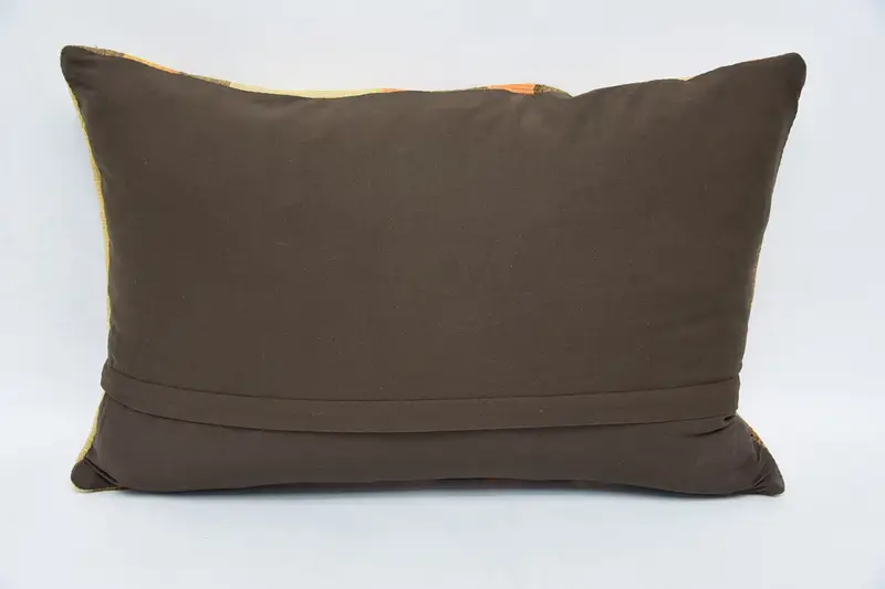 Indoor Cushion, Pillow, 16x24 Beige Pillow Case, Home Decor Pillow, Knitted Pillow Sham, Throw Kilim Pillow, Boho Pillow Sham Cover - 6
