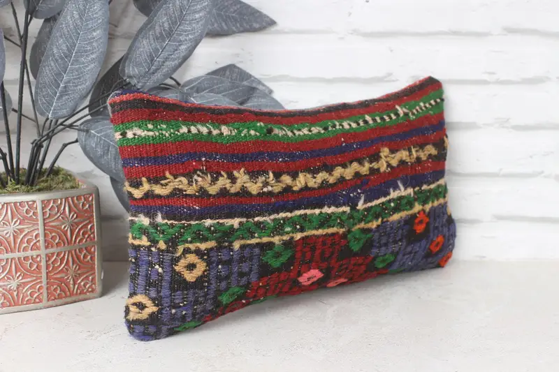 8x16 Red Cushion Cover, Interior Designer Pillow, Antique Pillows, Boho Pillow, Indoor Cushion Case, Cushion, Pattern Throw Pillow Case - 3