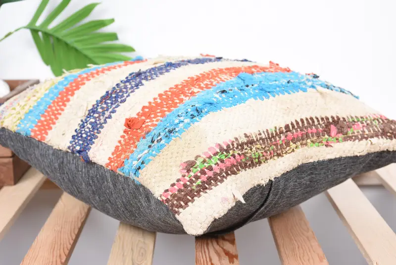 Ethnical Kilim Rug Pillow, Tribal Cushion Case, Gift Pillow, Vintage Kilim Throw Pillow, Neutral Throw Pillow, Cushion, 16x16 Beige Pillow Cover - 6