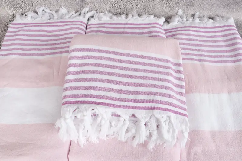 Yoga Towel, Personalized Towel, Wedding Gift Ideas, Home Decor Gifts, Sand-resistant towel, Turkish Bath Towel USA, 68x36 Cotton Striped Terry Towel - 4